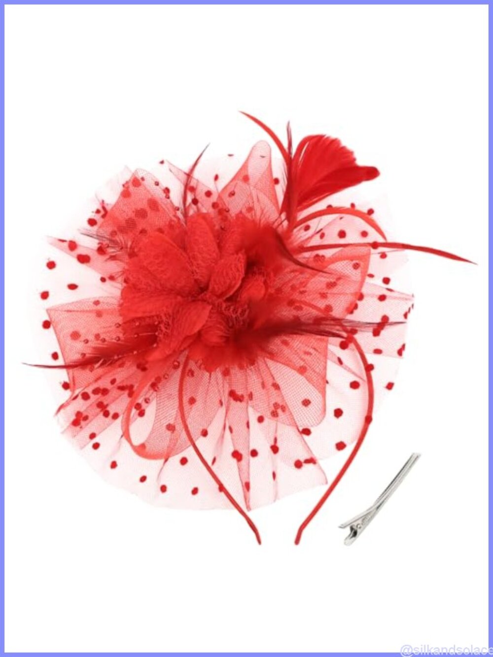 Fascinator Hat for Women Tea Party 1920s Headpiece with Headband & Clip